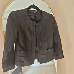 Banana Repuplic Suit Jacket Top, Black, 00P